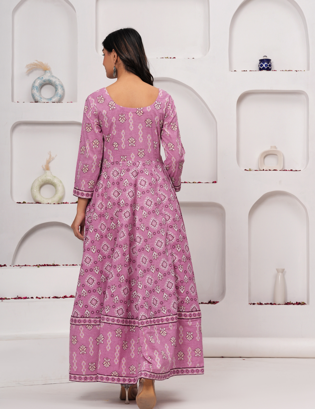 Orchid Pink Anarkali Set