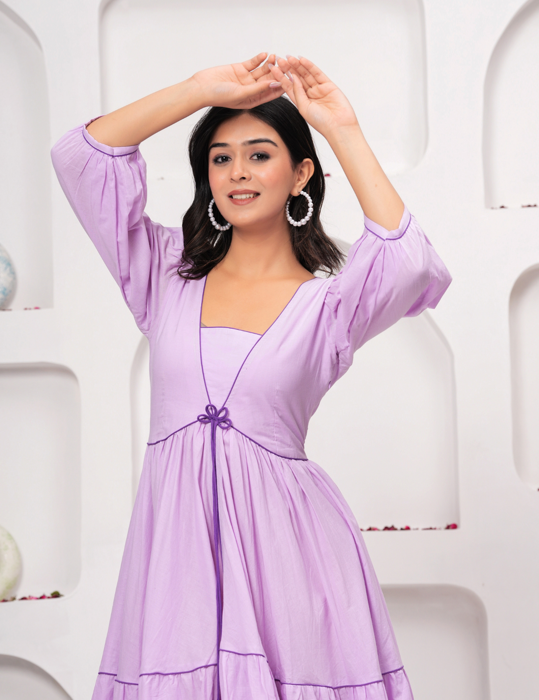 Lavender Dream Tiered Maxi Dress