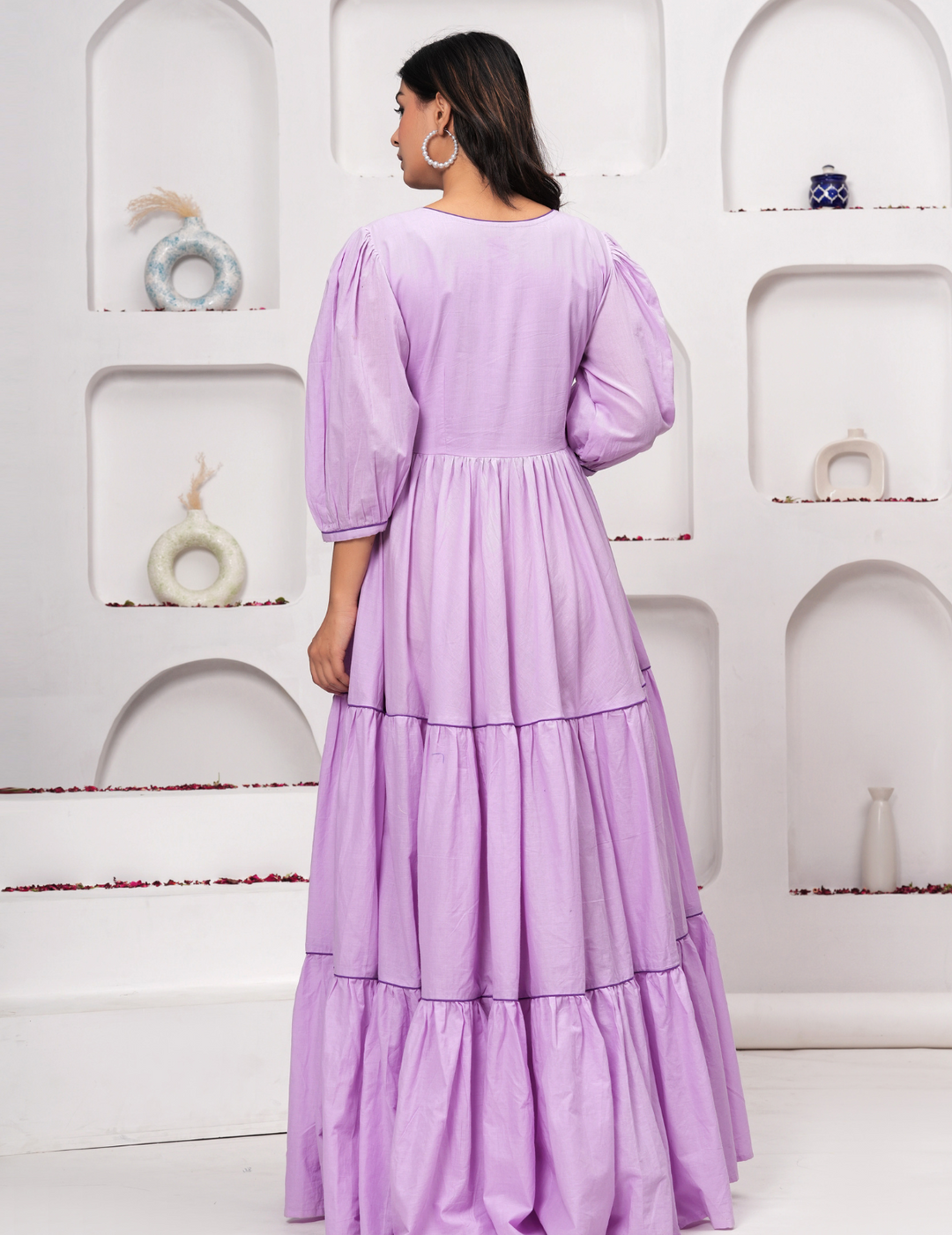 Lavender Dream Tiered Maxi Dress