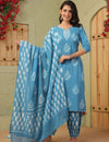 Neelkriti Handblock Suit Set