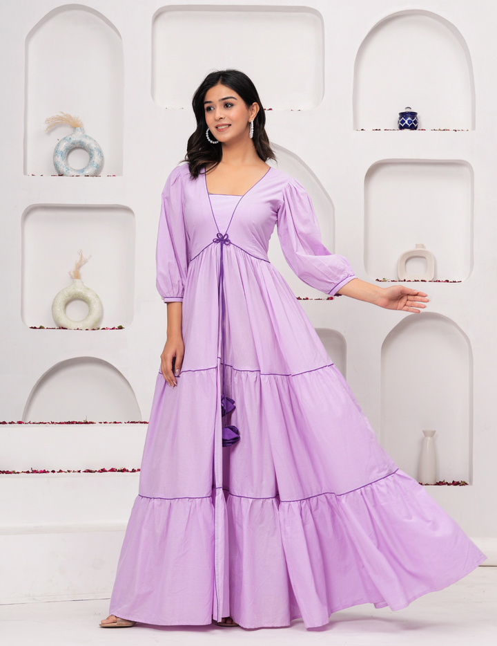 Lavender Dream Tiered Maxi Dress