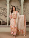 Ivory Floral Cotton Suit Set