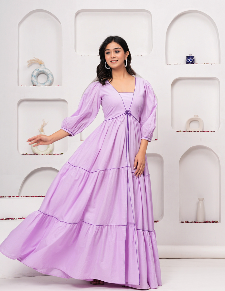 Lavender Dream Tiered Maxi Dress