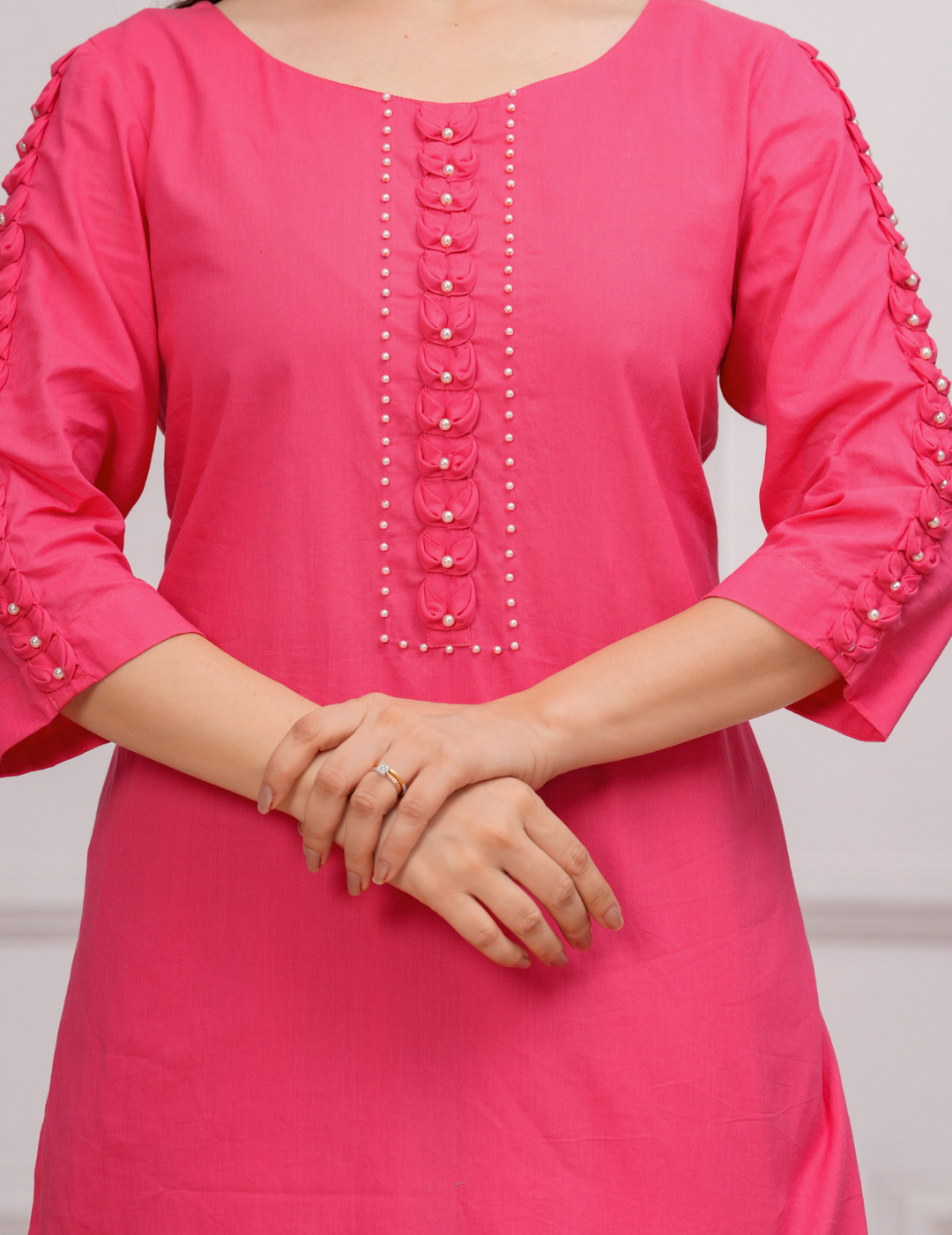 Chic Pink Kurta with Palazzo