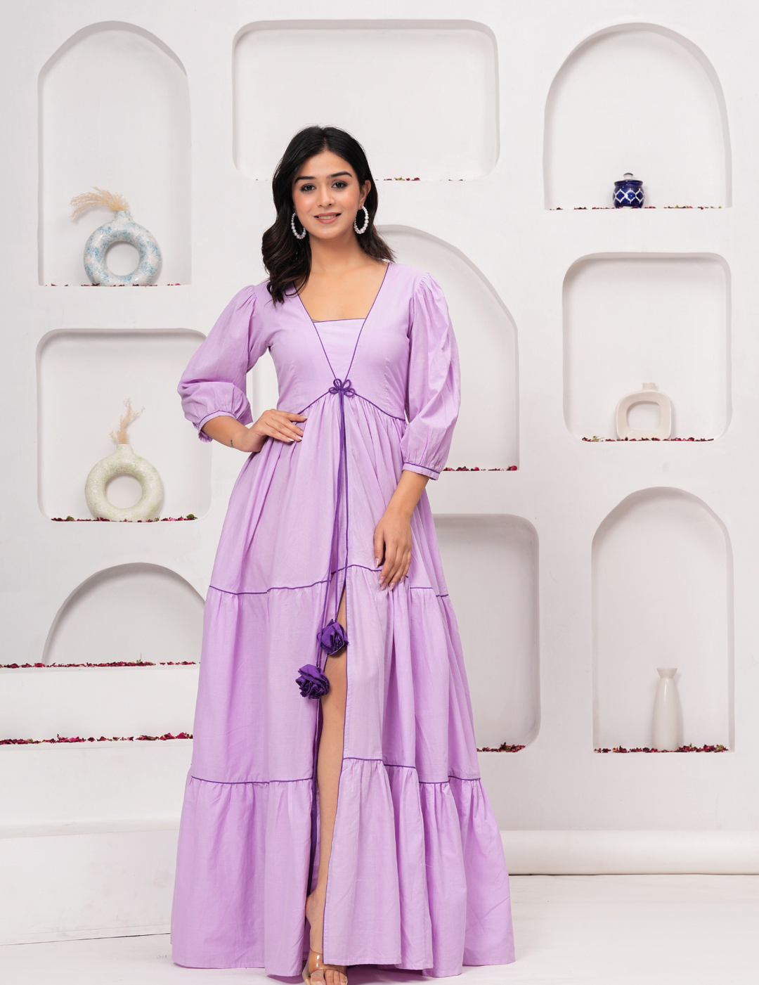 Lavender Dream Tiered Maxi Dress