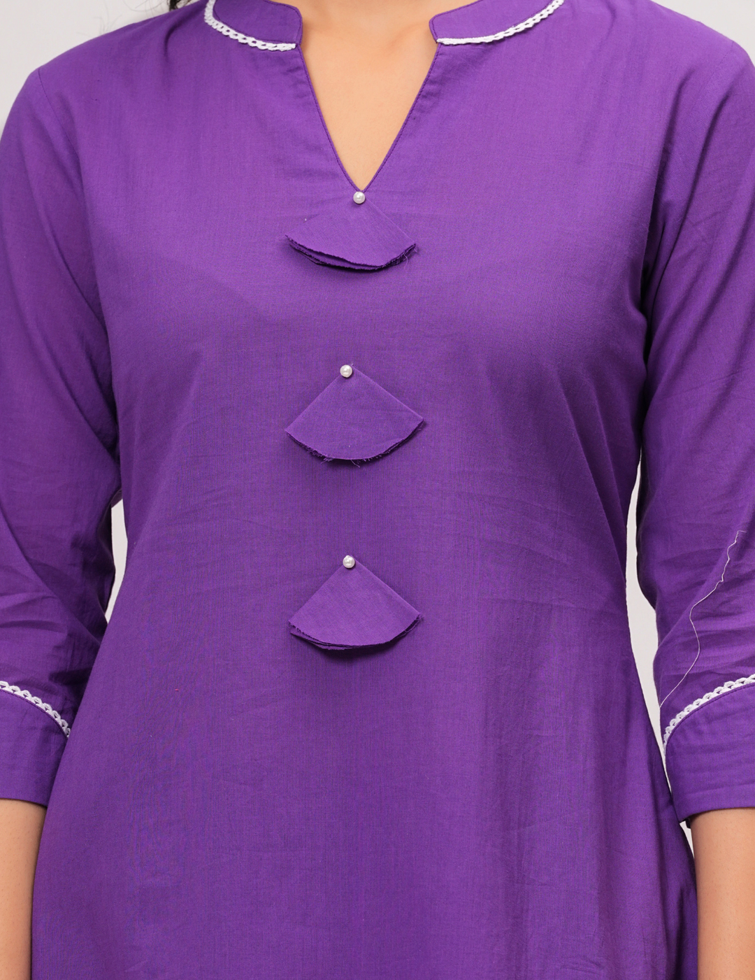 Purple Elegance Kurta and Plazo Set