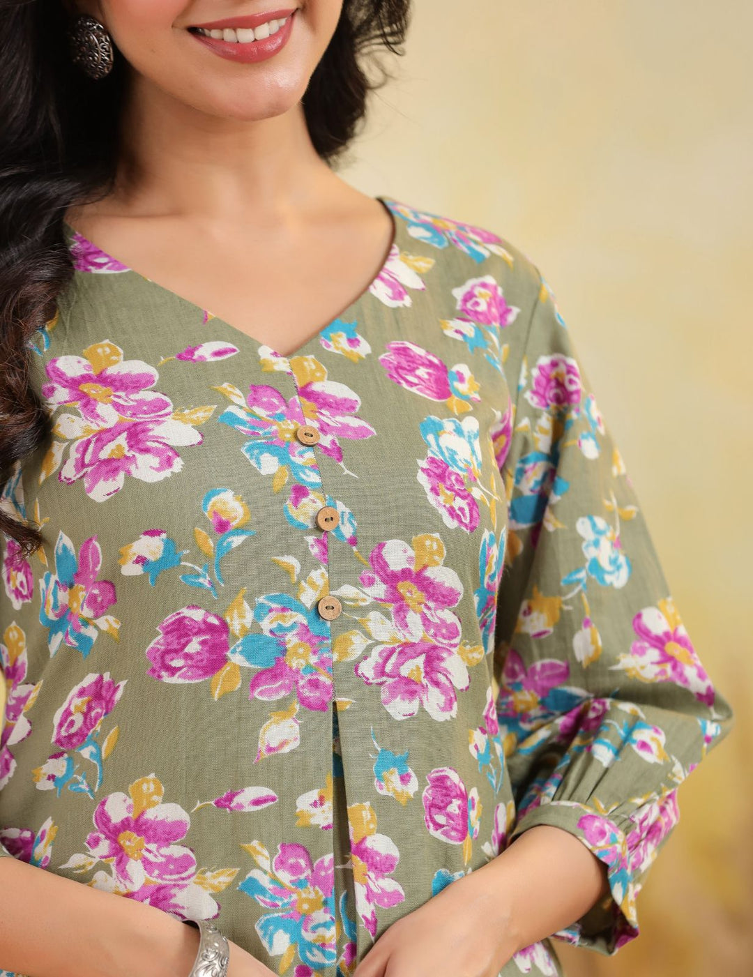 Mehak A-Line Cotton Flax Kurta