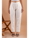 Cotton Flax Pants - Off White